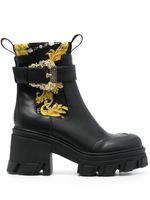 Versace Jeans Couture bottines Sophie 85 mm à boucles - Noir - thumbnail