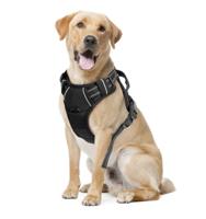 Anti trek hondentuig zwart L