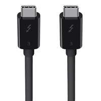 Belkin Thunderbolt 3-kabel (Thunderbolt-kabel van 100 W, USB-C naar USB-C), 0,8 m
