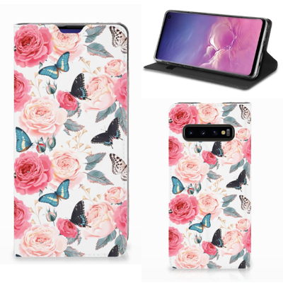 Samsung Galaxy S10 Smart Cover Butterfly Roses Samsung Galaxy S10 Smart Cover Butterfly Roses