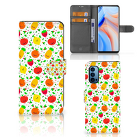 OPPO Reno 4 Pro 5G Book Cover Fruits