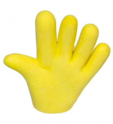 LG Imports gum handgebaar 3,5 cm rubber geel