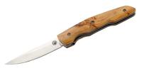 LUG zakmes 20,2 cm RVS/hout zilver/bruin