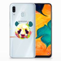 Samsung Galaxy A30 Telefoonhoesje met Naam Panda Color - thumbnail