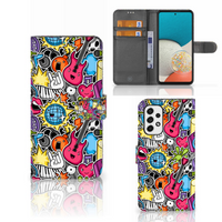 Samsung Galaxy A53 Wallet Case met Pasjes Punk Rock