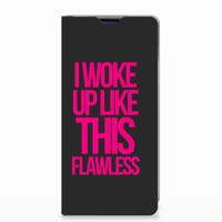 Samsung Galaxy S10 Plus Hoesje met tekst Woke Up - Origineel Cadeau Zelf Maken
