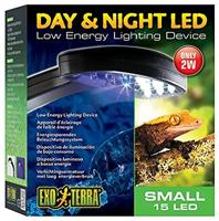 Exo Terra Day and Night LED, energiezuinige dag en nacht LED-verlichting, met houder, klein, 15 x 16,5 x 7 cm