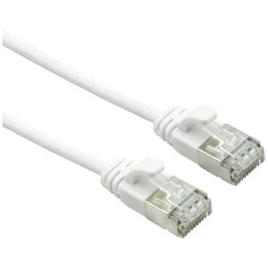 ROLINE U/FTP DataCenter Kabel Cat.7, LSOH, met RJ45 connectoren (500 MHz / Class EA), extra dun, wit, 1,5 m