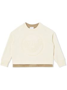 Burberry Kids sweat à motif Thomas Bear - Blanc