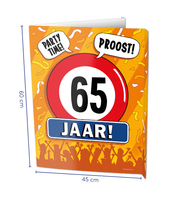 Raambord 65 Jaar Verjaardag (60x45cm) - thumbnail