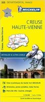 Wegenkaart - landkaart 325 Creuse - Haute Vienne | Michelin - thumbnail