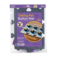Hunger for Words Talking Pet Button Mat - 1 Stuk Enkele Mat Houdt Tot 6 Knoppen, Pratende Hond Knop Mat, Pratende Hond Knop Opslag, Huisdier Benodigdheden, (Knoppen apart verkocht)