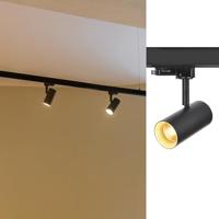 SLV NOBLO SPOT, 3~ Spot, rond, 2700K, 6W, faseafsnijding, 32°, zwart