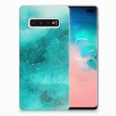 Hoesje maken Samsung Galaxy S10 Plus Painting Blue Hoesje maken Samsung Galaxy S10 Plus Painting Blue