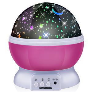 Nachtlamp sterren projector - 3 standen - 360 graden - galaxy projector sterrenhemel - roze