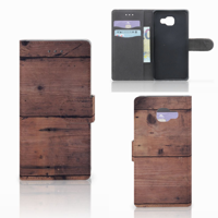 Samsung Galaxy A5 2016 Book Style Case Old Wood