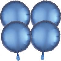 Anagram folieballonnen 43 cm blauw 4 stuks