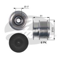 Dynamovrijloop DriveAlign® GATES, u.a. für Volvo, Ford, Land Rover