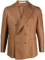 Tagliatore blazer croisé à revers crantés - Marron