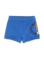 Moschino Kids short de bain à logo imprimé - Bleu - thumbnail