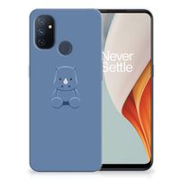 OnePlus Nord N100 Telefoonhoesje met Naam Baby Rhino