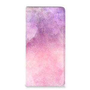 Bookcase Samsung Galaxy A14 4G Pink Purple Paint