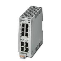 PHOENIX CONTACT FL SWITCH 2204-2TC-2SFX Managed Switch 2000, 4 RJ45-poorten 10/100 MBit/s, 2 SFP-poorten 100 MBit/s, 2 combo-poorten 10/100 Mbit/s, bescherming: IP20, PROFINET Conformance-klasse B