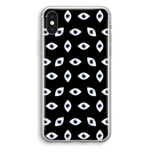 Eyes pattern: iPhone XS Transparant Hoesje