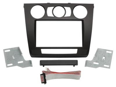 2-DIN Paneel BMW 1-Serie (E81 / E82 / E87 / E88) 2007-2013 Kleur: Zwart
