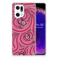 OPPO Find X5 Pro Hoesje maken Swirl Pink