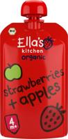 Ella's Kitchen Strawberries and apples 4+ maanden bio