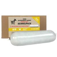 10x900 gr Freds gestoomd vers vlees worst kennelpack kip tarwe en glutenvrij hondenvoer
