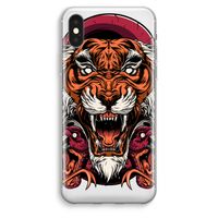 Tiger and Rattlesnakes: iPhone XS Max Transparant Hoesje - thumbnail