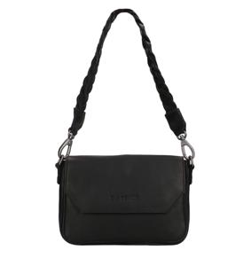 DSTRCT DSTRCT - leren crossbodytas zwart Zwart Leer Crossbody-tassen