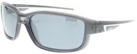 H.I.S zonnebril ​​​​gepolariseerd cat. 3. rechthoekig zilvergrijs