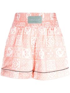 Off-White short court à taille haute - Rose