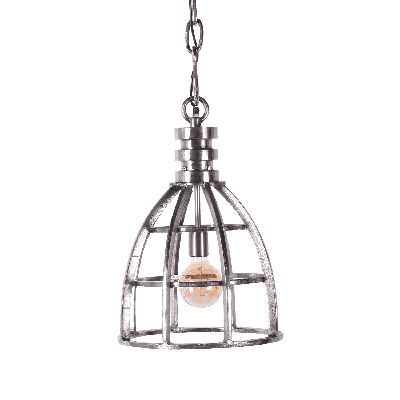 Hanglamp Carolina klein ruw nickel