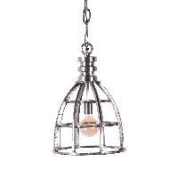 Hanglamp Carolina klein ruw nickel