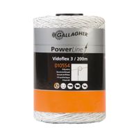 Gallagher Vidoflex 3 PowerLine wit 200m - 010554 010554