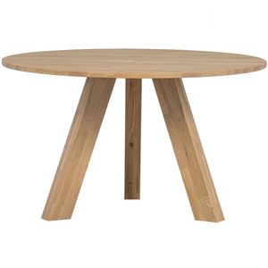 Woood Rhonda eettafel ø129cm eiken naturel