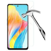 Oppo A1 Screenprotector van gehard glas - 9H - Case Friendly - Doorzichtig - thumbnail