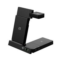 muvit for Change draadloze oplader, 6-in-1, opvouwbaar, smartwatch+iWatch+Airpods + twee USB-poorten, A + C, zwart