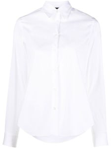 ASPESI chemise boutonnée à ourlet incurvé - Blanc