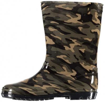 XQ Footwear regenlaarzen jongens rubber legergroen maat 34 XQ Footwear regenlaarzen jongens rubber legergroen maat 34