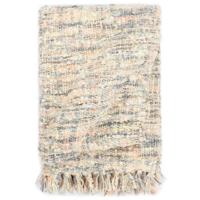 vidaXL Plaid 125x150 cm roze, wit en grijs