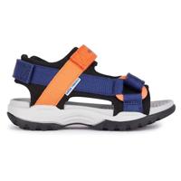 Geox J Borealis Boy E Sandalen voor jongens, Navy Oranje, 33 EU