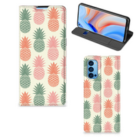 OPPO Reno4 Pro 5G Flip Style Cover Ananas