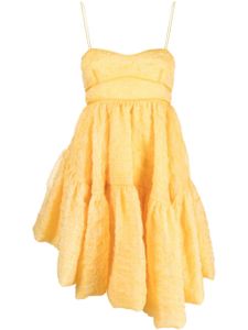 Cecilie Bahnsen robe courte Demi à design asymétrique - Jaune