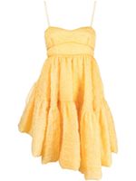 Cecilie Bahnsen robe courte Demi à design asymétrique - Jaune - thumbnail