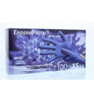 Epidermprotect Epidermprotect Nitriel Onderzoekhandschoen Poedervrij Xs Blauw (100st)